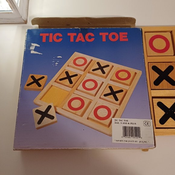 Vintage Wooden Tic Tac Toe Board Game - Picture 3 of 7